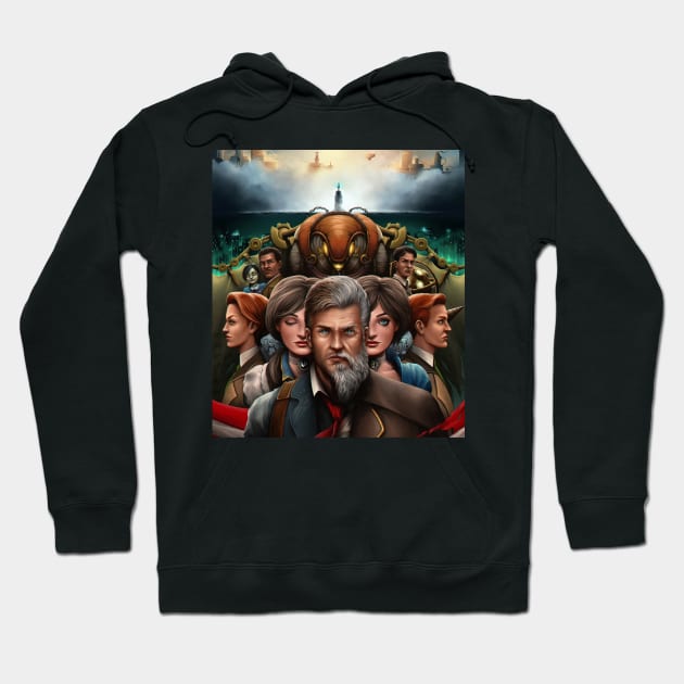 Bioshock Story Canvas Print Hoodie by gruntcooker